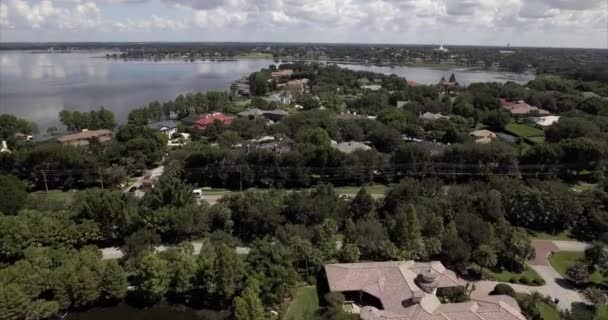 Vue Aérienne Windermere Floride Par Jour Nuageux — Video