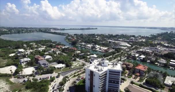 하늘에서의 Lido Key Sarasota Florida — 비디오