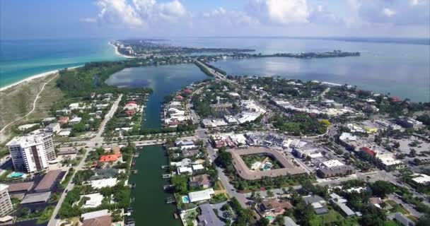 하늘에서의 Lido Key Sarasota Florida — 비디오