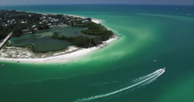 Sarasota Florida 'daki Lido Key Adası ve Sürat Teknesi Havalimanı