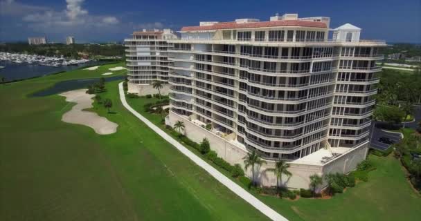 Aerial Lido Key Building Sarasocie Floryda — Wideo stockowe
