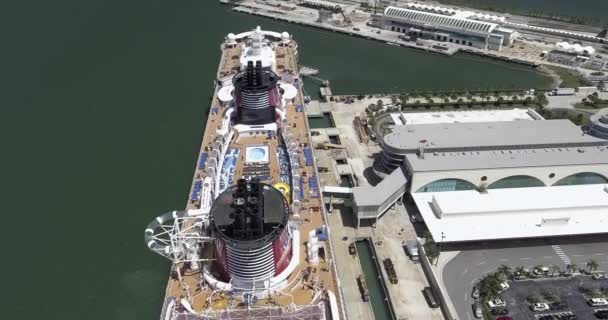 Aerial Port Canaveral Florida — Stock Video