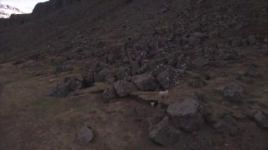 Titanik Uçurumu 'nun Uçurumu Arka plandaki Buz Dağı' na Bakıyor