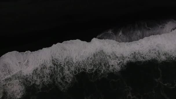 Vik Ισλανδία Aerial Black Sand Shore — Αρχείο Βίντεο