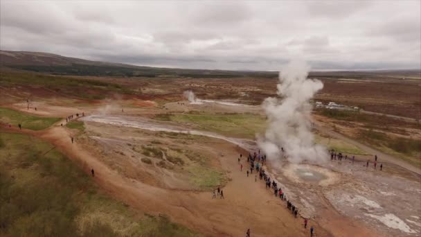 Epic Gyser Islandia — Vídeos de Stock
