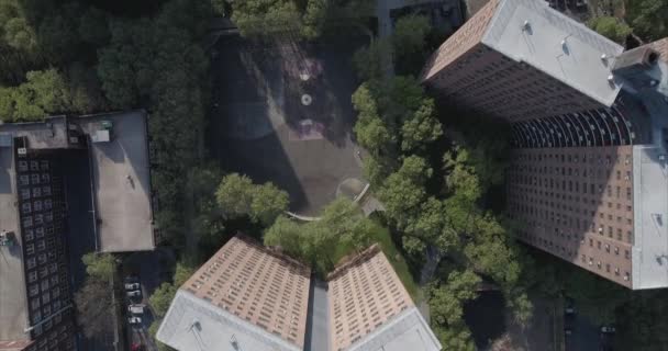 Morningside Hights Harlem Aerial — стоковое видео