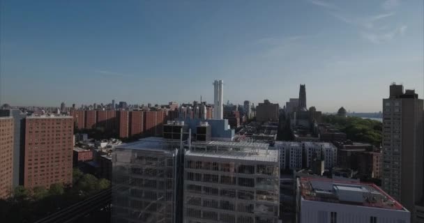 Mattingside Hights Harlem Aerial — Video Stock