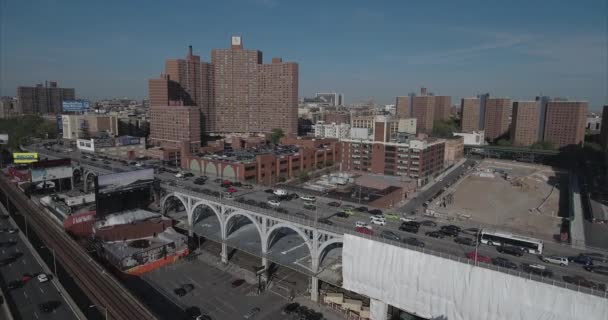 Morningside Hights Harlem Antenn — Stockvideo