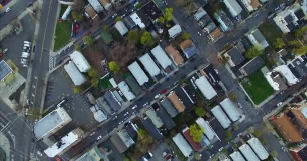 Luchtfoto Van Traffic Buildings Newark New Jersey East Orange — Stockvideo