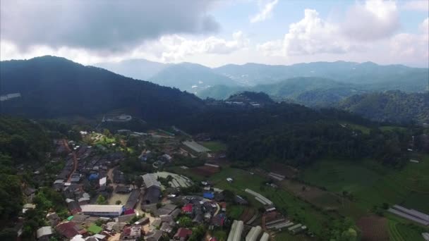 Tajlandia Chiang Mai Flyover Miasto Kierunku Gór — Wideo stockowe