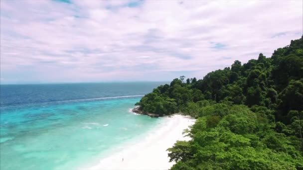 Islas Similares Playa Arena Blanca Pequeño Lapso Tiempo Orilla Del — Vídeos de Stock