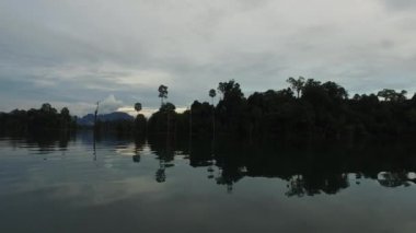 Ban Wang Khon, Surat Thani, Boat View, Ada, Günbatımı