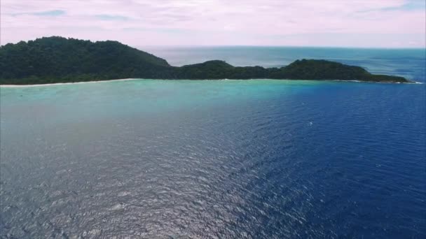 Isole Similari Scatto Stazionario Isola Dal Mare — Video Stock