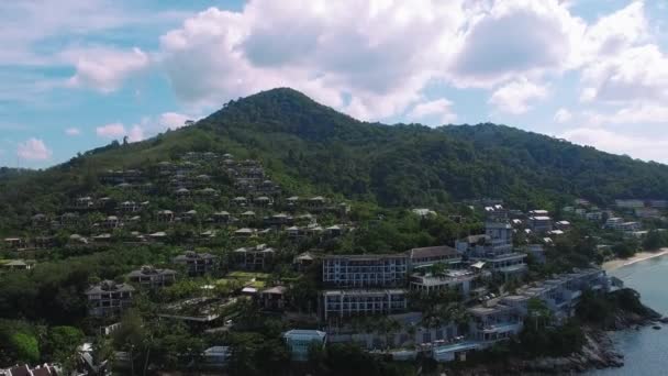 Phuket Thailanda Flying Backwards Vizualizarea Peisajului Insulei — Videoclip de stoc