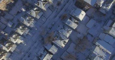 Weehawken Karlı 2016 üstgeçidi Karla kaplı evler