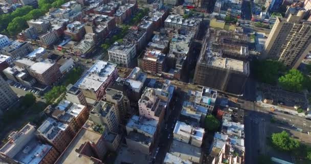 Nyc Aerial Shot Flying Left Right Manhattan — Stock Video