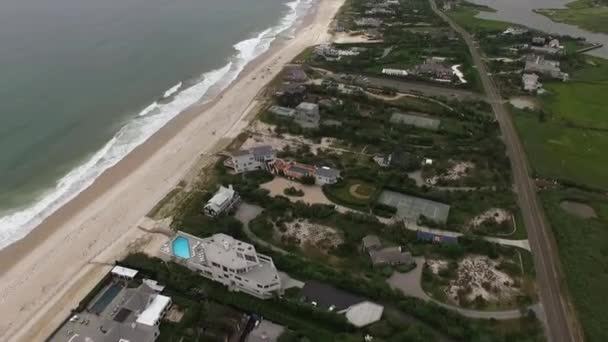 Hamptons State Aerial Cctage — стоковое видео