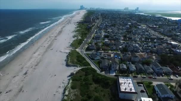 Brigantine New Jersey Beach Miasto — Wideo stockowe