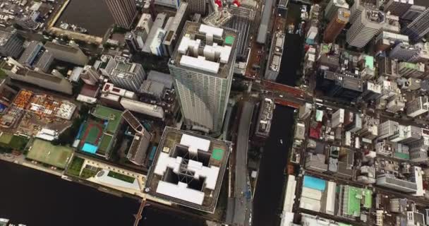 Tokio Japan Luchtfoto — Stockvideo