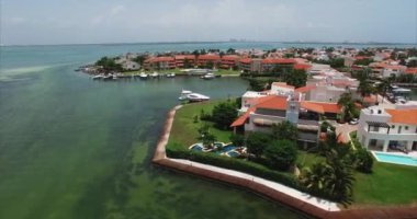 Cancun Mexico hava görüntüsü