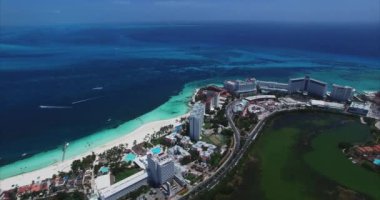 Cancun Mexico hava görüntüsü