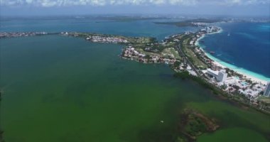 Cancun Mexico hava görüntüsü