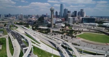 Dallas Şehir Merkezi Hava Görüntüsü