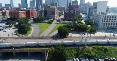 Dallas Şehir Merkezi Hava Görüntüsü