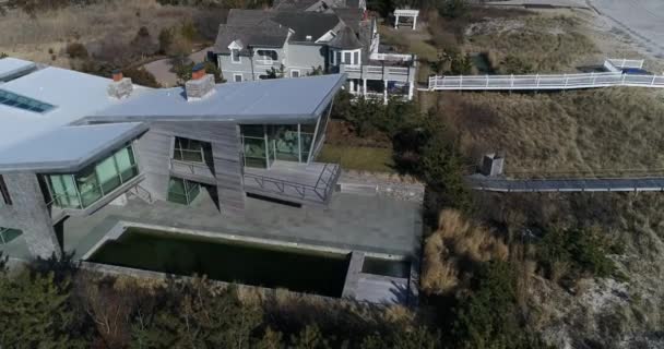 Hamptons Aerial Large Homes — стокове відео