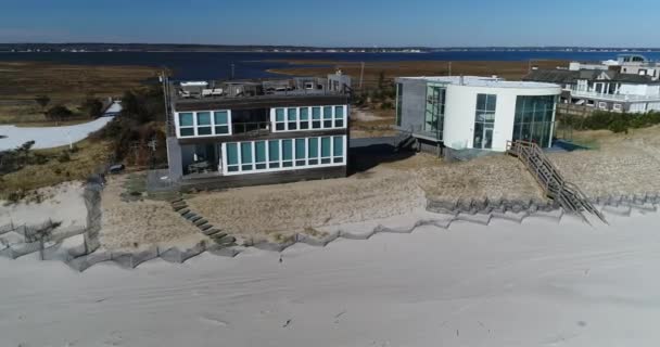 Grandes Casas Aéreas Hamptons — Vídeo de Stock