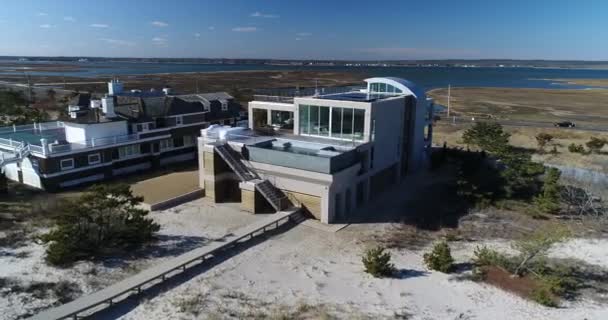 Las Casas Grandes Aéreas Hamptons — Vídeos de Stock