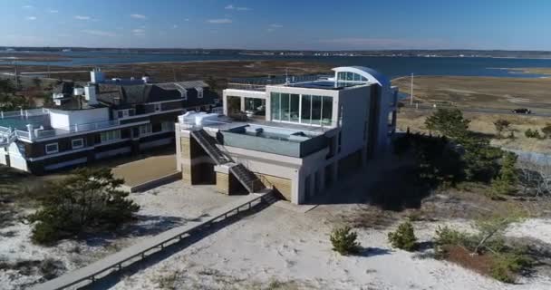 Grandes Casas Aéreas Hamptons — Vídeo de Stock