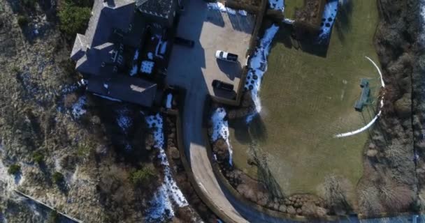 Hamptons Aerial Large Homes — Stockvideo