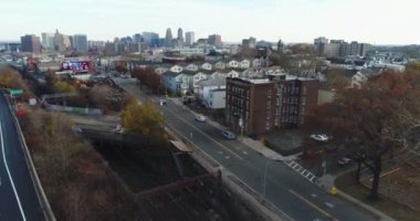 New Jersey 'in büyük bir şehrinin insansız hava aracı görüntüsü