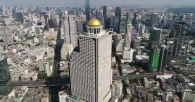 Bangkok, Tayland 'daki Devlet Kulesinin Hava Görüntüsü