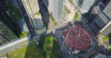 Barselona şehrinin hava manzarası