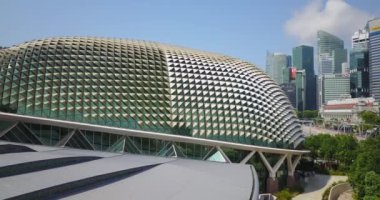 Singapur - Mayıs 27, 20 0 18: 00 Bay Sands Otel manzarası