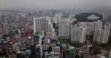 Hong Kong şehrinin hava görüntüsü