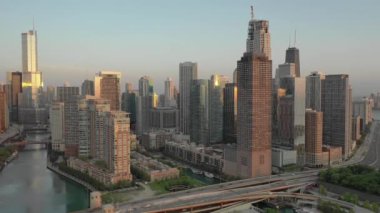Chicago, Illinois 'in ufuk çizgisi.