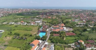 Endonezya, Java, Bali adasının hava manzarası, tanah havası