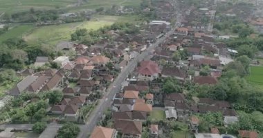 Endonezya, Bali 'deki Plaj Kasabasının Hava Görüntüleri