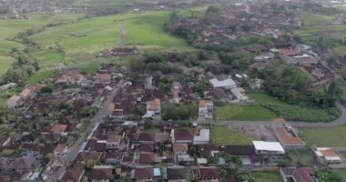 Endonezya, Bali 'deki Plaj Kasabasının Hava Görüntüleri