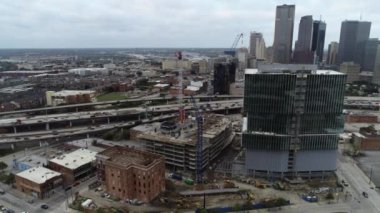 ATT Stadyumu Kovboyları Hava Görüntülü Futbol NJ Hava Drone Kentsel