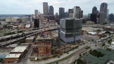 ATT Stadyumu Kovboyları Hava Görüntülü Futbol NJ Hava Drone Kentsel