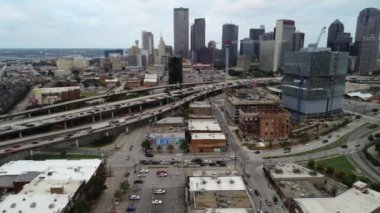 ATT Stadyumu Kovboyları Hava Görüntülü Futbol NJ Hava Drone Kentsel