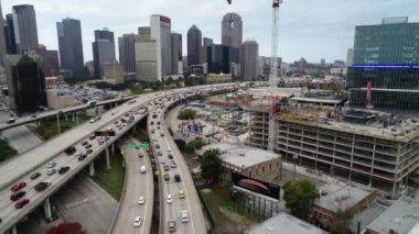 ATT Stadyumu Kovboyları Hava Görüntülü Futbol NJ Hava Drone Kentsel