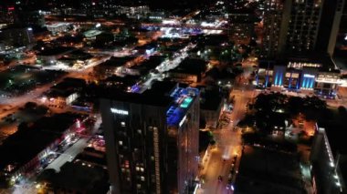 Dallas Teksas Hava Görüntülü İnsansız Hava Aracı Houston Şehri