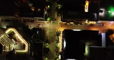 Dallas Teksas Hava Görüntülü İnsansız Hava Aracı Houston Şehri