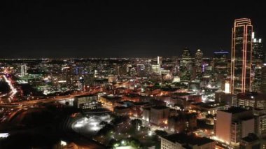 Dallas Şehir Merkezi Teksas gecesi 406