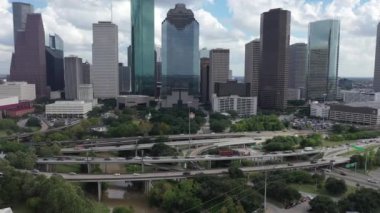 Houston Teksas Hava Aracı Hava Görüntüsü
